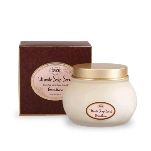 サボン ヘッドスクラブ グリーンローズ 300g ヘアケア 頭皮ケア スカルプケア 死海 塩 頭皮クレンジング 毛穴 血行促進のサムネイル