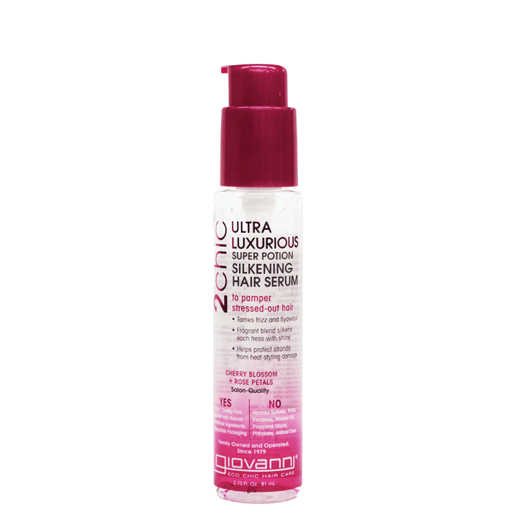 送料無料(T) ジョバンニ giovanni 2chic ラグジュリアスシルキーヘアセラム 81ml ヘアケア トリートメント ヘアエッセンス オーガニック 自然派 植物エキス ボタニカル 美容液 洗い流さない アウトバス カラーケア アロマ 香り スパ ツヤ 枝毛 切れ毛 クセ毛のサムネイル