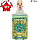【クーポン配布★13日0時~15日24時】フォーセブンイレブン 4711 4711 オリジナル オーデコロン EDC 200ml 【香水 ギフト プレゼント 誕生日 ユニセックス・男女両用】 【SG】