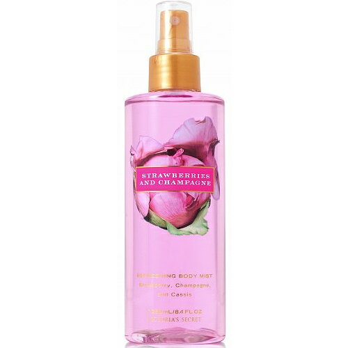 【50％OFF!!】ヴィクトリアズ・シークレットボディミスト#STRAWBERRY AND CHAMPAGNE250ml