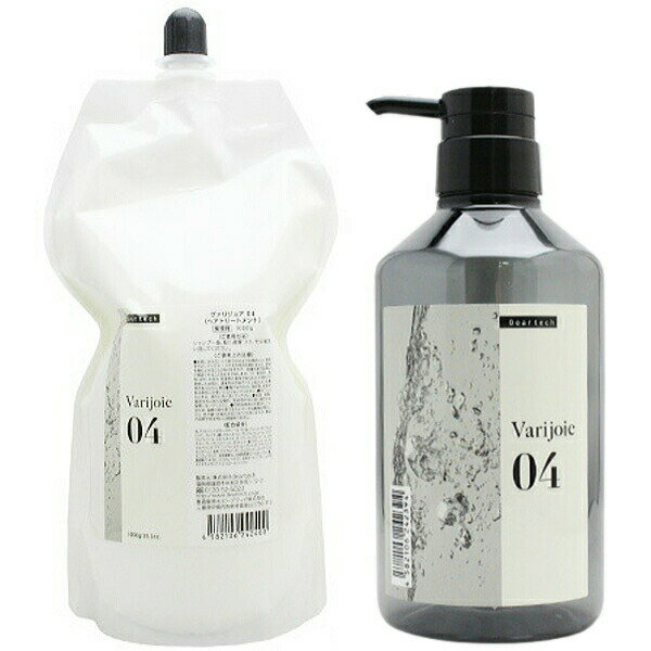 Hair Pack, Mask - ディアテック ヴァリジョア 04 1000ml 詰替え用 & ポンプ 500g セット ( ディアテック トリートメント 美容室 美容院 サロン専売品 ダメージケア しなやか トリートメントシステム )