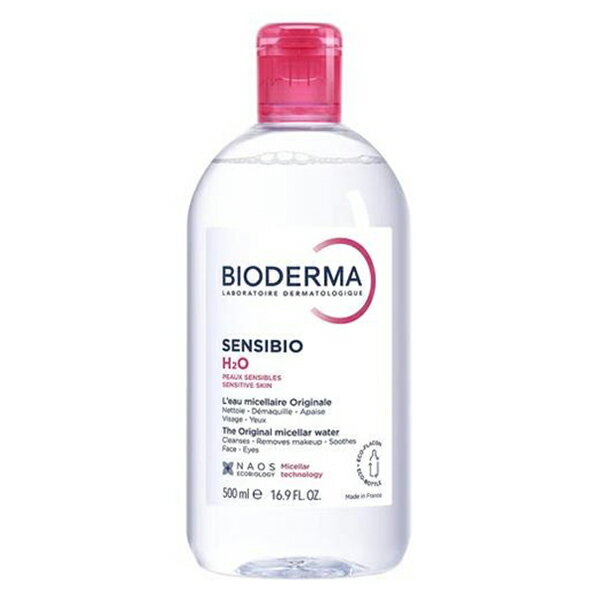 ビオデルマ サンシビオ(クリアリン) H2O D(赤) 500ml クレンジングウォーター BIODERMA クレンジング 2105/5571 送料無料 お得な500ml 敏感肌無香料 徹底的にやさしく手軽にケア！肌状態も向上！