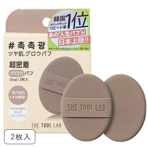 THE TOOL LAB グロウフィックス パフ 2枚入 オーバル THE TOOL LAB パフ・スポンジ [9510] メール便無料[A][TN50] ツヤ肌 グロウパフ ファンデパフ