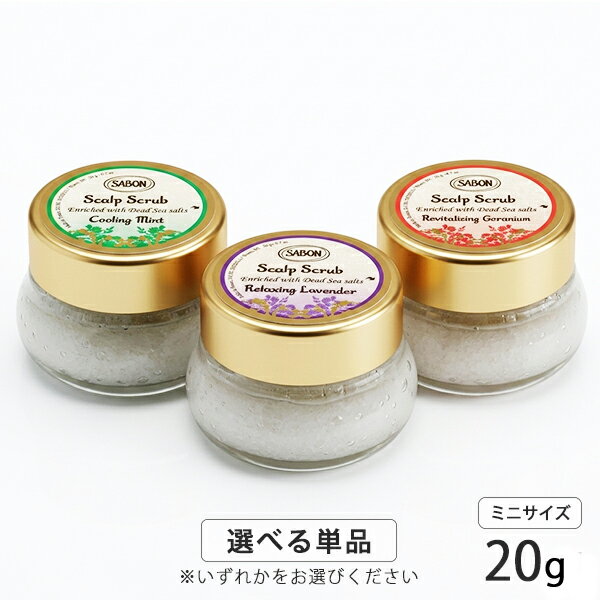サボン ヘッドスクラブ 20g 各種選択 スクラブ入り頭皮洗浄料 ミニサイズ SABON スカルプケア メール便無料[A][TG100] 頭皮 スカルプ お試し おためし サンプル トラベル