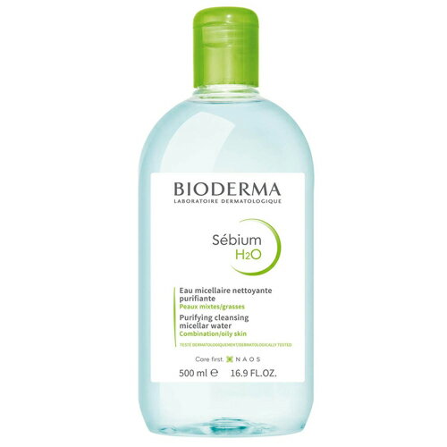 ビオデルマ セビウム H2O D 緑 500ml クレンジングウォーター BIODERMA クレンジング [5851/5465]送料無料 敏感オイリー 混合肌