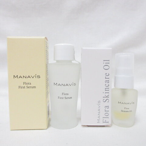 【2種セット】(リニューアル) MANAVIS マナビス フローラ ファーストセラム a (導入化粧液) リフィル 30mL&フローラ スキンケアオイル(オイル状美容液) 10g