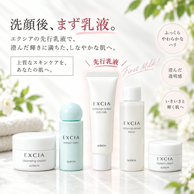 【スキコンおまけ付】アルビオン エクシア スキンケア ミニサイズ オリジナル5点セット クレンジング 洗顔料 化粧水 乳液 クリーム お試し 旅行用 トライアル メール便 新入荷09 cosmeparfaite-10013852 コスメパルフェ サンプル画像3