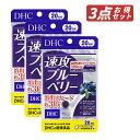 【クーポン利用で150円OFF】【即納】【国内正規品・セット販売・ネコポスメール便発送・送料無料】まとめ買い DHC 速攻ブルーベリー 20日分(40粒入*3袋...
