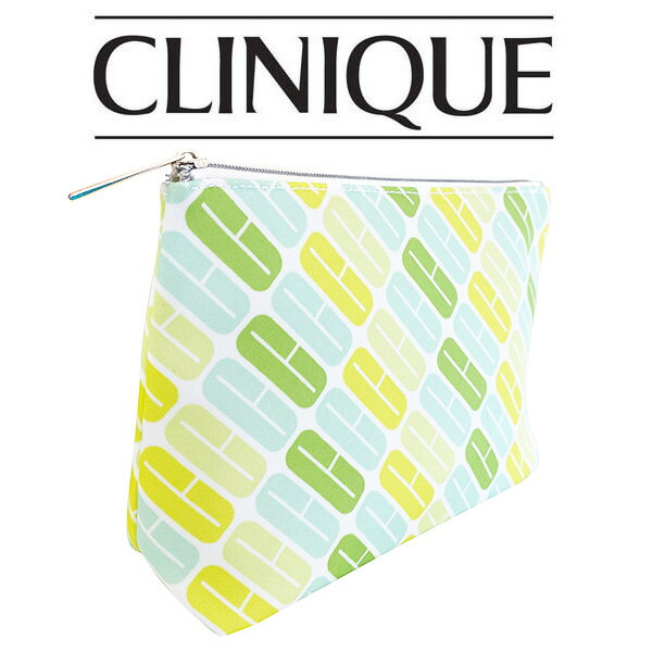 クリニーク グリーンロゴポーチ(001) 【CLINIQUE