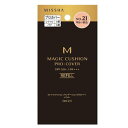 商品説明 なめらかな濃厚ファンデーションをしみこませたクッションファンデーション！ Magic Fit Powderで崩れにくいベースメイクを実現。 シミ・シワなどの肌悩みをテクニック不要でプロ級カバーの大人クッションファンデ！ パフでトントンするだけで、エレガントなセミマット肌に仕上がります。 SPF50＋/PA＋＋＋ ※こちらの商品は、パクトケースは付いておりません。 使用方法 ●付属のパフでやさしくクッションをタッチし、肌にトントンとタッチするようになじませます。 ［レフィル交換方法］ ・お手持ちのM クッション ファンデーション裏側、ステッカー部分を押し出し本体を外します。 ・その後、新しいレフィルの左側出っ張り部分を合わせ表から押してカチッとしっかりはめます。 ご使用上の注意 ◇お肌に異常が生じていないかよく注意して使用してください。化粧品がお肌に合わないとき、即ち次のような場合には、使用を中止してください。そのまま化粧品類の使用を続けますと、症状を悪化させることがありますので、皮膚科専門医等にご相談されることをおすすめします。 1)使用中、赤み、はれ、かゆみ、刺激、色抜け（白斑等）や黒ずみ等の異常があらわれた場合。 2)使用したお肌に直射日光が当たって上記のような異常が現れた場合。 ◇傷や腫れもの、湿疹などの異常がある部位には使わないでください。 ◇目に入らないように注意し、入った時は、すぐに充分に洗い流してください。 保管及び取り扱い上の注意 1)直射日光の当たる場所、極端な高温・低温の場所を避けて保管してください。 2)乳幼児の手が届かない場所に保管してください。 3)使用後は必ずフタを閉めて保管してください。 広告文責：株式会社あけぼの薬局　TEL 0466-52-4105 発売元：株式会社ミシャジャパン　TEL0120-348-154 区分：化粧品 製造国：韓国 全成分： 水、シクロペンタシロキサン、酸化チタン、メトキシケイヒ酸エチルヘキシル、BG、サリチル酸エチルヘキシル、ラウリルPEG−9ポリジメチルシロキシエチルジメチコン、ジ（カプリル／カプリン酸）BG、グリセリン、カプリリルメチコン、エチルヘキサン酸セチル、ナイアシンアミド、ペンチレングリコール、合成フルオロフロゴパイト、酸化鉄、シリカ、ジステアルジモニウムヘクトライト、硫酸Mg、（セテアリルジメチコン／ビニルジメチコン）クロスポリマー、（アクリレーツ／アクリル酸ステアリル／メタクリル酸ジメチコン）コポリマー、PEG−8ジメチコン、ステアリン酸、アルミナ、トリエトキシカプリリルシラン、水酸化Al、エチルヘキシルグリセリン、アデノシン、EDTA−2Na、トリ（カプリル酸／カプリン酸）グリセリル、トコフェロール、トウキンセンカ花エキス、1，2−ヘキサンジオール、セイヨウハッカエキス、ユーカリ葉エキス、フェノキシエタノール、香料 ＜注意事項＞ ◆店頭在庫と共有のためご注文頂いた時点で店頭販売と重なり欠品している場合がございます。 ◆リニューアルに伴いパッケージ・内容等予告なく変更する場合がございます。 予めご了承くださいませ。