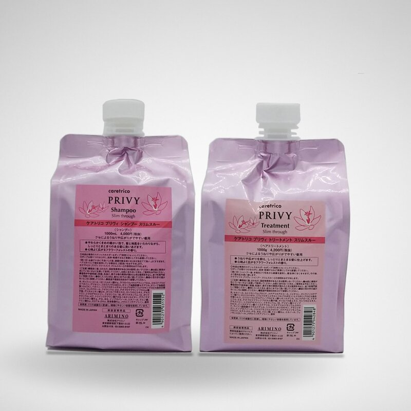 アリミノ ケアトリコ プリヴィ スリムスルー シャンプー 1000mL トリートメント 1000g 詰替用 セット cosmetque-10002774 PRIME BOX 楽天市場店 パッケージ画像