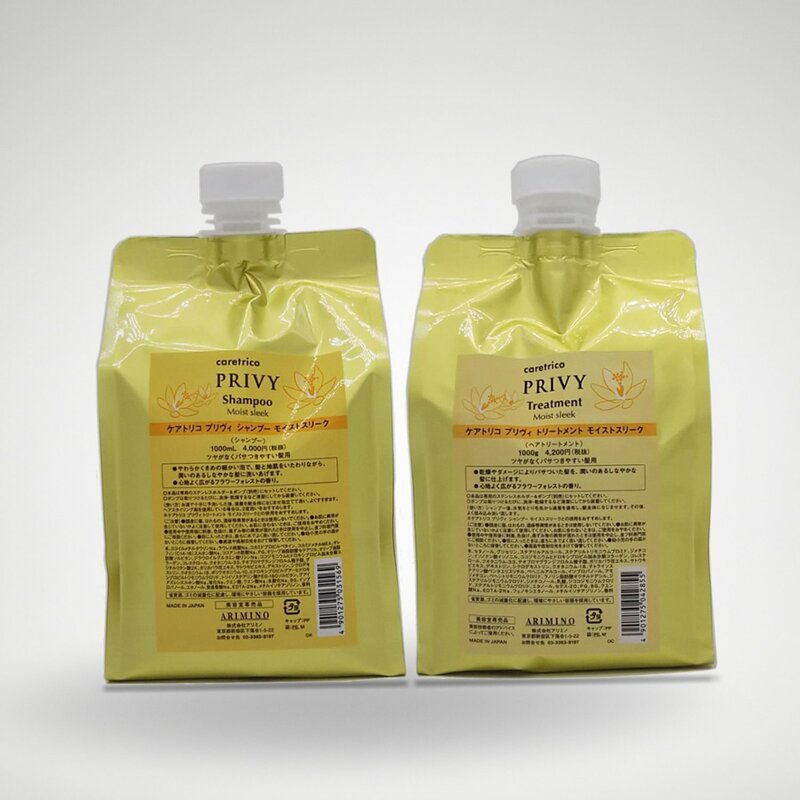 アリミノ ケアトリコ プリヴィ モイストスリーク シャンプー 1000mL トリートメント 1000g 詰替用 セット cosmetque-10002773 PRIME BOX 楽天市場店 パッケージ画像