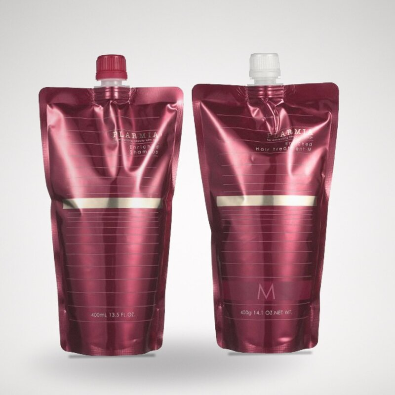 ミルボン プラーミア エンリッチド シャンプー 400mL トリートメント M 400g 詰め替え セット cosmetque-10002815 PRIME BOX 楽天市場店 パッケージ画像