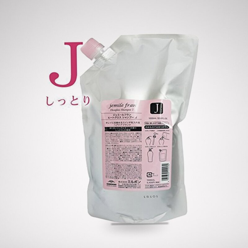 ミルボン(MILBON) ジェミールフラン ヒートグロス シャンプー J 1000mL 【詰め替え用】 シャンプー cosmetque-10002737 PRIME BOX 楽天市場店 パッケージ画像