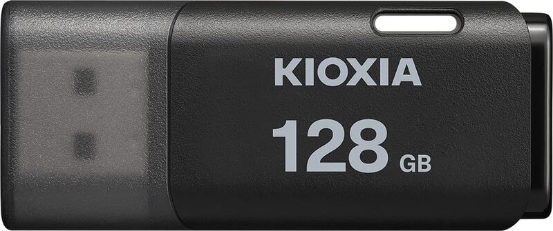 KIOXIA(キオクシア) 日本製 USBフラッシュメモリ 128GB USB2.0 国内サポート KLU202A128GK cosmetque-10000666 PRIME BOX 楽天市場店 パッケージ画像