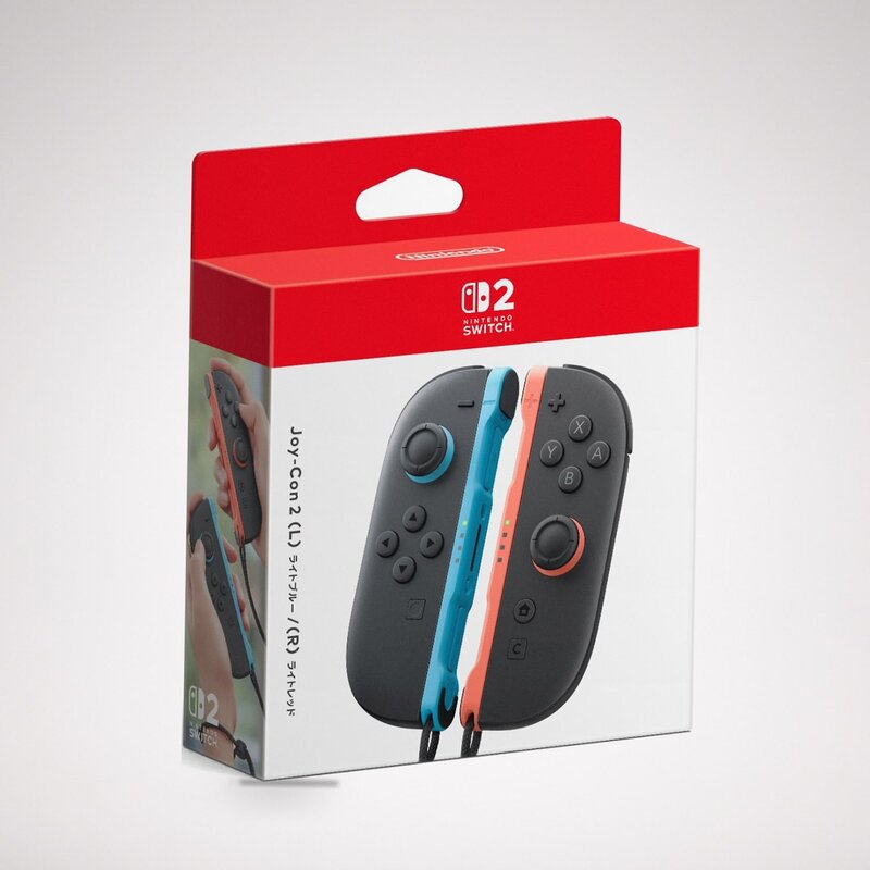任天堂純正品 Joy-Con 2 (L) ライトブルー (R) ライトレッド cosmetque-10004440 PRIME BOX 楽天市場店 パッケージ画像
