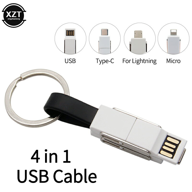 4 in 1 USB [d P[u iPhone Type-C Lightning Android @\ X}[gtH X}z