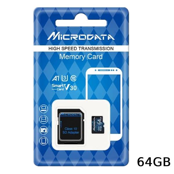 マイクロsdカード 64GB 高速 ハイスピード マイクロ カード スマホ スイッチ デジカメ ドライブレコーダー SDカード用アダプター付き SDカード