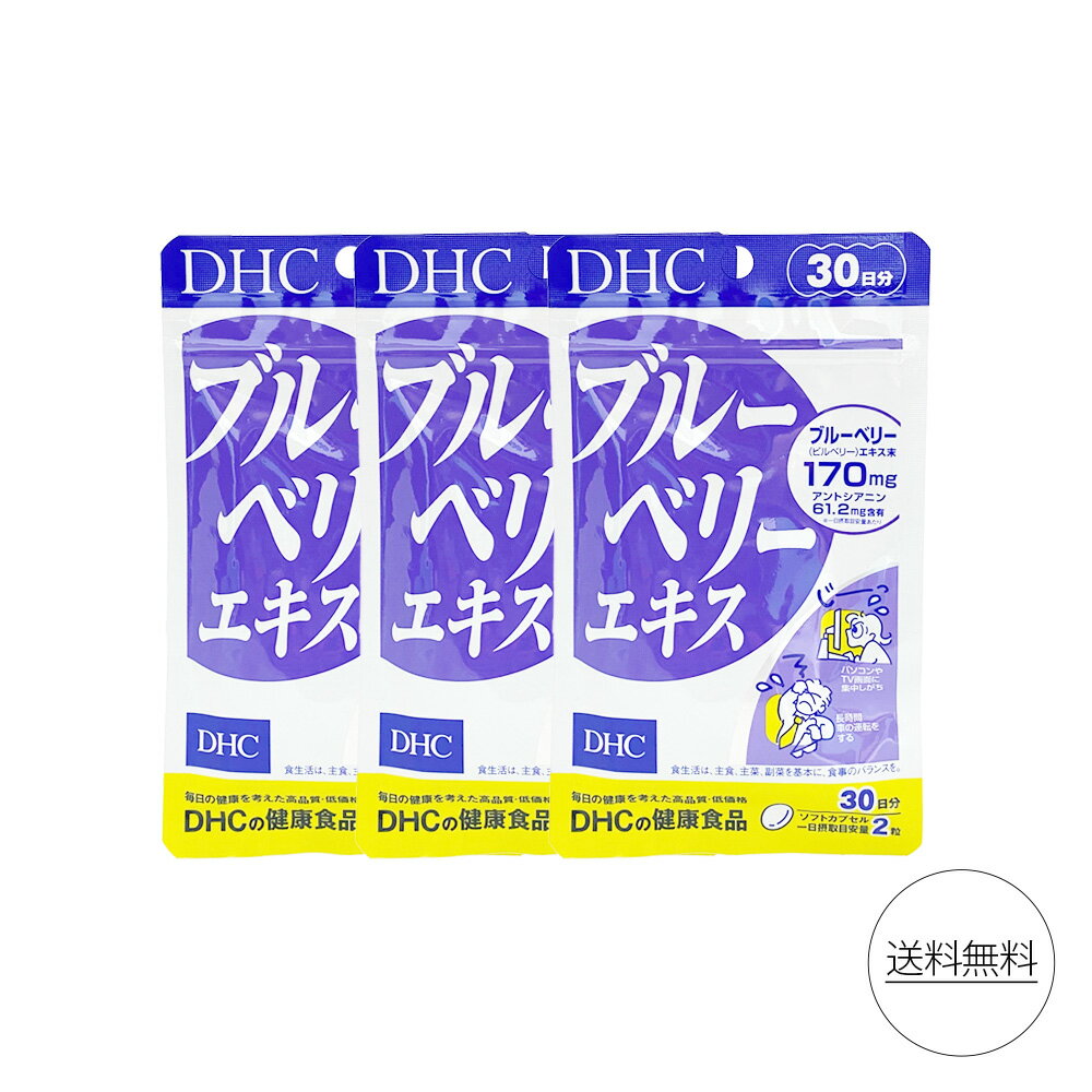 DHC ブルーベリーエキス 30日分 60粒 目のサプリメント ブルーベリー ビタミン ルテイン 健康 健康食品 視力 目の疲れ サプリメント