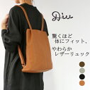 Diu ディウ リュック レディース 春 夏 秋 冬 本革 ブラック ブラウン アイスグレー ダークブラウン 319d7648 Abeto(アベト)