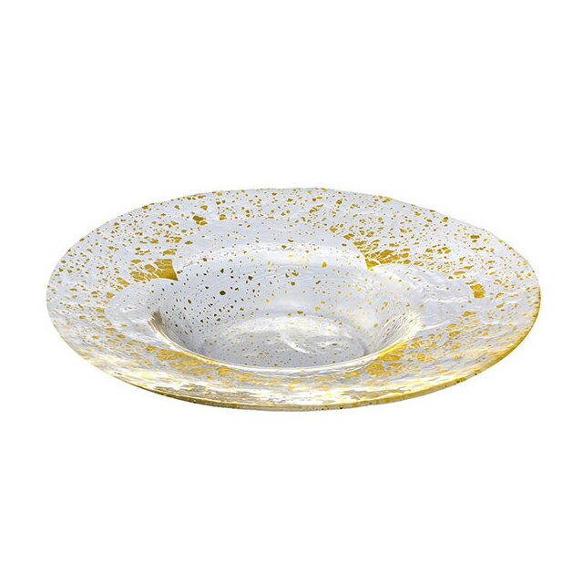 リム付プレート280 オービット金箔付き 東洋佐々木ガラス(49020G)業務用