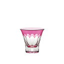 八千代切子 万華鏡 冷酒杯 紅梅柄 85ml 東洋佐々木ガラス(LS19759SAU-C694-S1)和風 ギフト