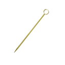 オードブルピン 6本入 金メッキ 丸穴 (25-gold-cocktailpin-maruaki)07-0497-0406バー用品