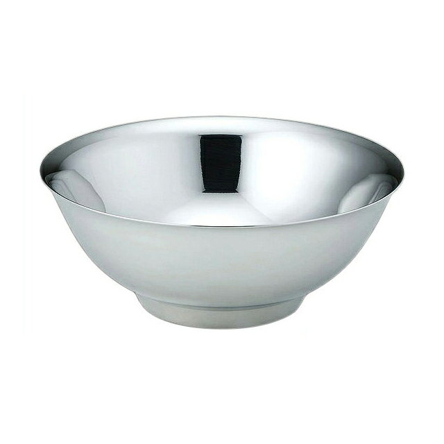 Ramen Bowls - メタル丼レギュラー ステンレスオールミラー磨き仕様（387068）07-0576-0401業務用 大量注文 日本製 二重構造 業務用 二重構造