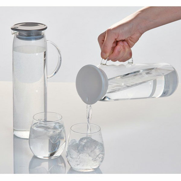 【送料無料】HARIO ハリオ ハンディーピッチャー グレー 1000ml 6個入（HDP-10PGR）耐熱ガラス 保温ポット ピッチャー 冷水筒
