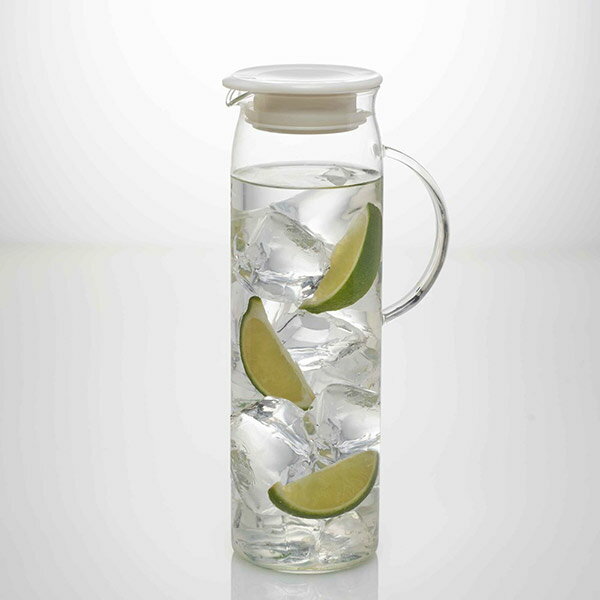 【送料無料】HARIO ハリオ ハンディーピッチャー ホワイト 1000ml 6個入（HDP-10PW）耐熱ガラス 保温ポット ピッチャー 冷水筒