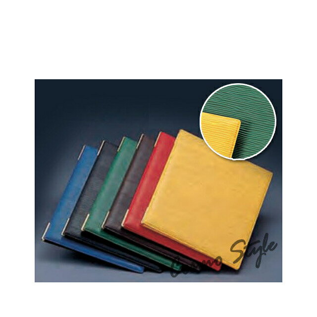 えいむ LB-902（中）レザータッチグルーブメニューブック（イエロー）（LB-902-YLW）（店舗用品）