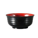 18.4cm 超耐熱千段汁椀 黒内朱 3個セット(30003470)7-220-3千段汁椀 超耐熱