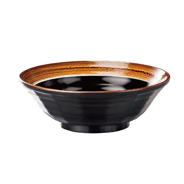 Ramen Bowls - 18cm 超耐熱ラーメン鉢 ゆず栃天目 3個セット（45023690）8-630-11ラーメン鉢PBT樹脂超耐熱3個入 ラーメン鉢 超耐熱