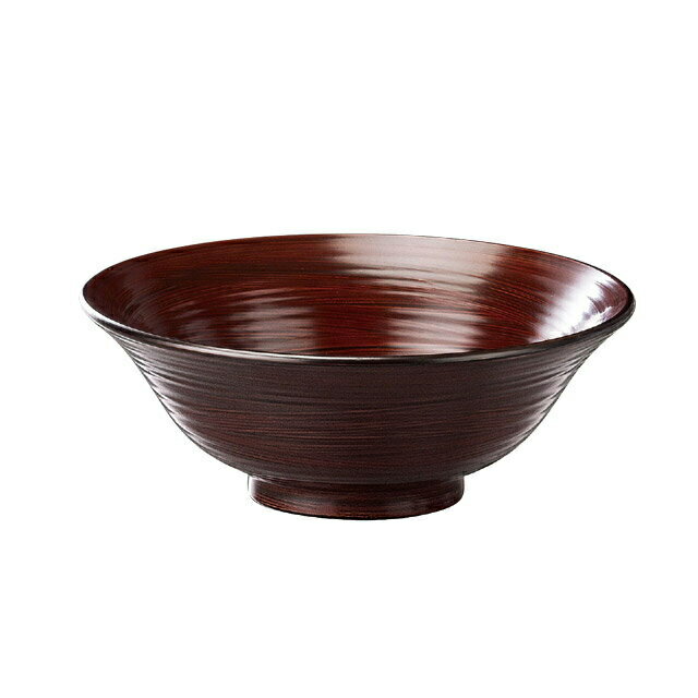 乐天商城 - 19.5cm 超耐熱うどん鉢 栃刷毛目 3個セット（45023800）8-630-6うどん鉢PBT樹脂超耐熱3個入 うどん鉢 超耐熱