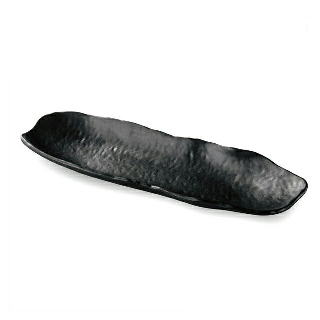 Other - 34cm ひねり変わり舟型長皿 黒マット 3枚セット（51024910）8-341-4多用皿メラミン樹脂長皿3枚入 多用皿 長皿