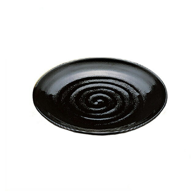 9寸 神龍鉢 黒パール 3個セット（55004170）7-433-12盛器 全面塗