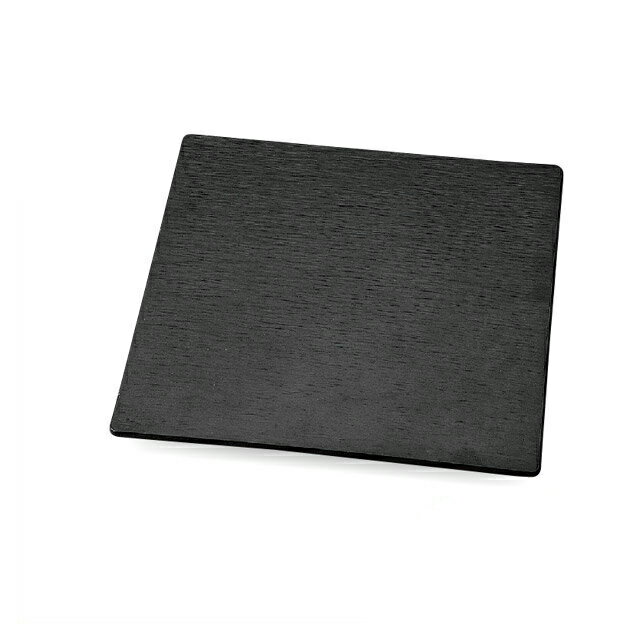 Square Plates - 24.5cmチャコール角プレート 黒マット（75006210）8-348-3ビュッフェプレートメラミン樹脂角 ビュッフェプレート