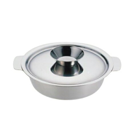 UK ちり鍋 26cm 18-0・電磁対応 ユキワ (QTL12026) 7-1998-0402(業務用)