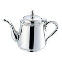 UK18-8 菊渕ティーポット 10人用 1300 (161004)07-0469-0504急須 喫茶 お茶用品 ポット ユキワ ステンレス