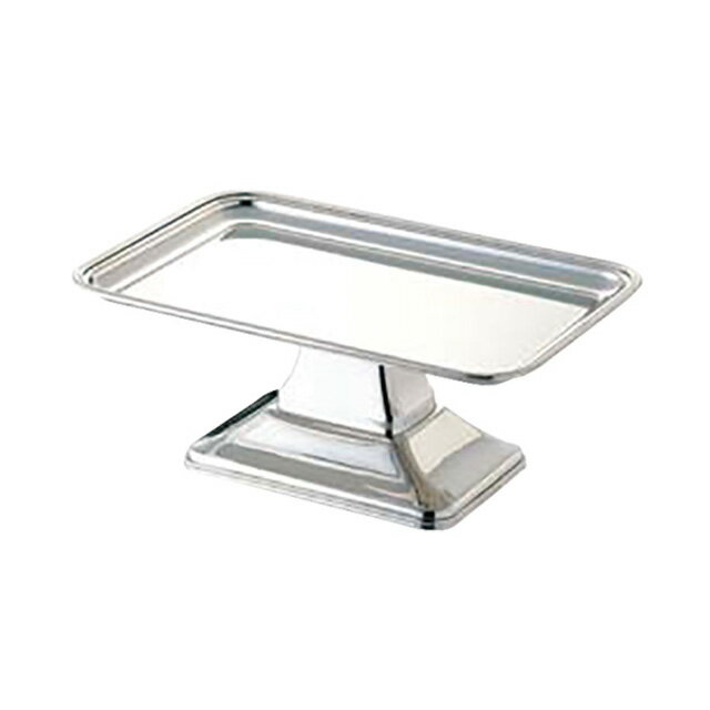 UK18-8 バロン角型ケーキコンポート 16インチ（184028）07-0518-0902ケーキスタンド ケーキ台 バンケット バイキング