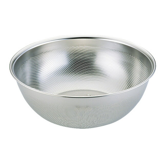 UK18-8 パンチングHACCP 深型パンチボール 24cm（609265）07-0121-0204ザル ざる メッシュボール パン..