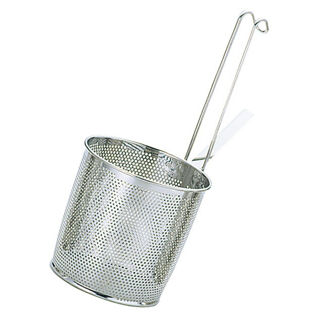 UK18-8 パンチング 共柄底平煮ざる S（609324）07-0183-1001ザル ラーメンてぼ そば揚げざる そば茹でかご