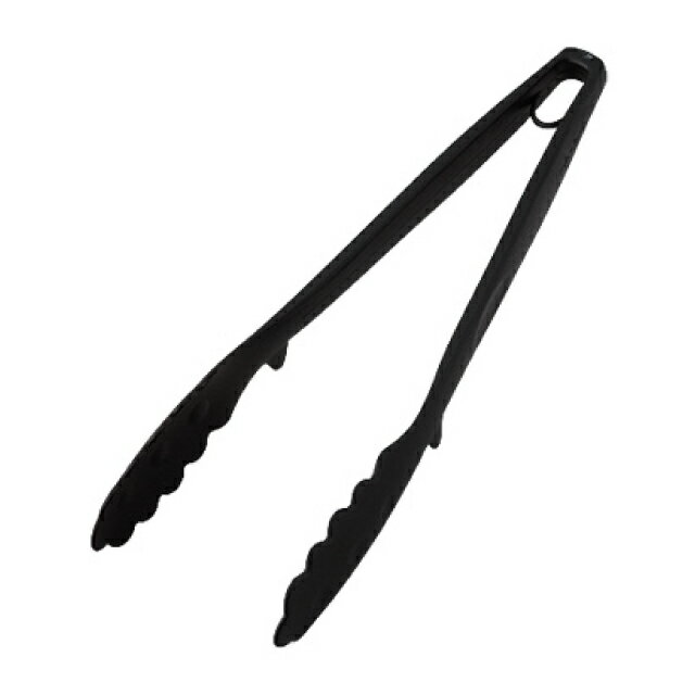 ホームシェフ 万能トング ブラック （627381）07-0230-0304耐熱!軽くて洗いやすいナイロントング 取り..