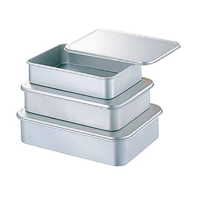 中尾アルミ アルマイト蓋付バット 中（025029）07-0144-0902プロが好むアルミ素材 フタ付バット 調理バ..