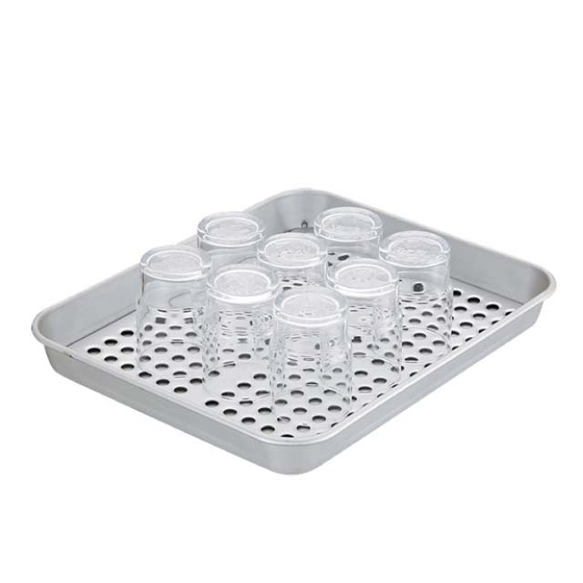 中尾アルミ アルマイトウォーターグラストレー 中（093011）07-0588-0402水切りカゴ 水切りかご 水切り..