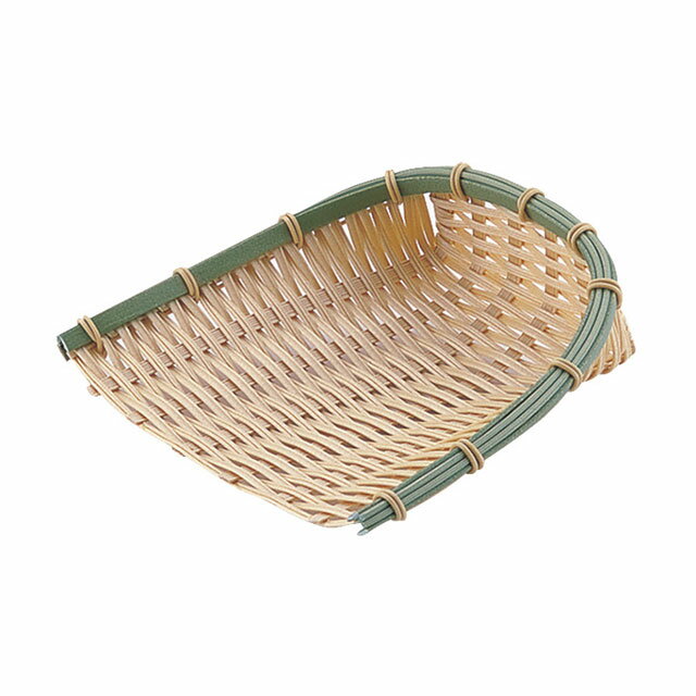 PPラタン 竹タイプ 箕 30型（603546）07-0130-0504水洗いができてお手入れ簡単 樹脂製 バスケット