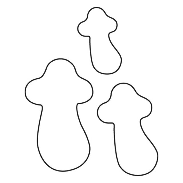 たかもりの 生抜 松茸 3PC（077013）07-0303-0604野菜抜き型野菜抜き型 抜型 製菓用型 製パン