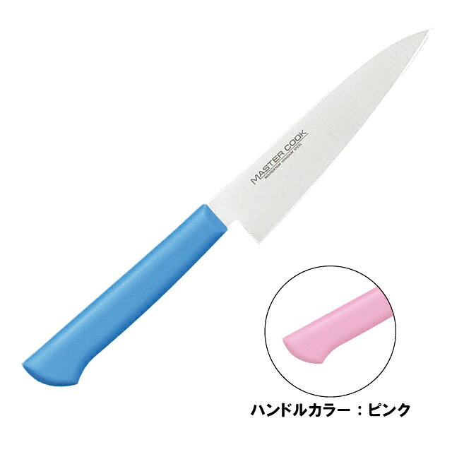 ●「切れ味の鋭さと特長」 本研刃造り・・・プロの技術者により、本刃付けする前に研ぎ直しを容易にするため、水砥の荒砥・中砥を使用し、刃基を研ぎだしてあります。 本刃付け・・・砥石による本格的な刃付けを施し、鋭い切れ味を長く持続させます。 サブゼロ処理・・・1050℃で焼き入れ後に、ー73℃以下に冷却する特別な処理により高い硬度と靭性を与え、切れ味を一段と高めてあります。 抗菌効果・・・プラスチック製ハンドルに抗菌剤が配合してあり、抗菌効果抜群です。 ※ガラスキ・柳刃30cm・蛸引・小出刃（片刃）・小出刃（両刃）はブルーとブラウンのみになります。 ●「多彩なカラーバリエーション」 ハンドルのカラーは6色あり、肉類、魚貝類、野菜、果実、パン類、加工済食品など食品別に利用出来るので衛生管理が出来ます。 スペック ブランド　 KATAOKA シリーズ　 マスターコック サイズ　 刃渡×全長×背厚：120×233×2.0mm 容量　 - 材質　 刀身：モリブデンバナジウム鋼 ハンドル：ノバロンAGZ330（銀系無機抗菌剤）入りエラストマー樹脂（耐熱温度：115℃） 生産地　 日本 その他仕様　 - 備考　 - 管理コード　 管理コード：130154 JANコード：4906496805692