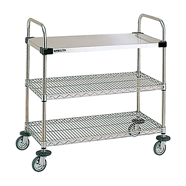 スーパーエレクターカート UTTカート1型 NUTT1-S（143016）07-0699-0207サービスワゴン キャリー カート 配膳 ワゴン 同梱不可 代引き不可