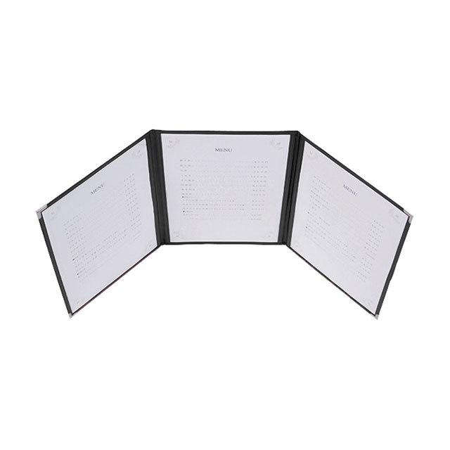 A4サイズのローコストメニューブック ●本体・中紙：A4　ページ数／6ページ（3ツ折タイプ） スペック ブランド　 - シリーズ　 クイックメニュー サイズ　 外寸幅×高さ：230×H320mm 容量　 - 材質　 - 生産地　 日本 その...